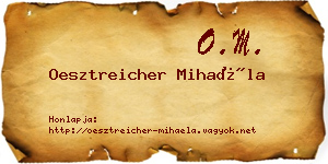 Oesztreicher Mihaéla névjegykártya